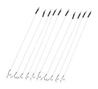 BESPORTBLE 12pcs Fishing Hooks Metal String Hooks Outdoor Angling Gear for Sea Fishing Pike Tackle