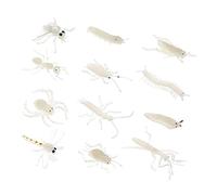 BESPORTBLE 12PCS Glow Dark Artificial Insect with Spider and Ant Props for Halloween Party Prank Bug Figures for Boys