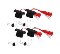 BESPORTBLE 12pcs Graduation Mini Doctoral Hats with Tassels for Pets Comfortable Doll Hats for Graduation Celebrations for Hamsters and Animals