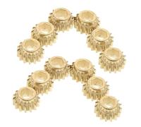 BESPORTBLE 12pcs Guitar Tuning Peg Gears Hexagonal Openings 15-tooth High Precision Acoustic Electric Guitar Tuner Accessories for Smooth String Adjustment