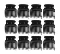 BESPORTBLE 12pcs Hair Curler Claw Clips for Black ABS Hair Conditioning Clips with Smooth Hair Coating for DIY Hair Styling and Salon Sectioning