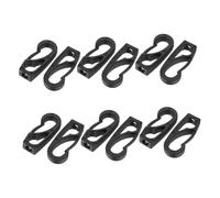 BESPORTBLE 12pcs Kayak Elastic Rope Tie Down Clips Plastic Buckles for Kayak Accessories Bungee Cord Connectors Quick Installation for Canoe Fishing and Paddle Gear