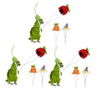 BESPORTBLE 12pcs Knitted Pet Hats Adorable Carrot Strawberry Flower for Small Animals for Parties Birthdays and Festivals