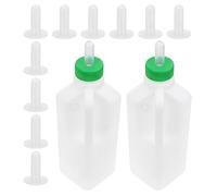 BESPORTBLE 12pcs Lamb Feeding Bottles with Integrated Air Valve and Nipples, Heavy Duty Abs Milk Feeders and Calves, 850ml Capacity, Ergonomic Grip for Outdoor Pastures and Farm Animal