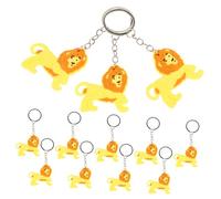 BESPORTBLE 12Pcs Lion Keychain Cute Cartoon Animal Pendant Bag Decoration for Lightweight Keychains for Parties Wild Animal Events and