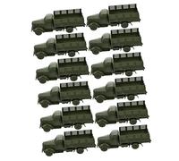 BESPORTBLE 12Pcs Military Truck Decorative Sand Table Molds for Boys Cognitive Development and Hand Eye Coordination