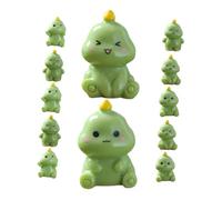 BESPORTBLE 12Pcs Mini Dinosaur Figurines Cute Green Resin Dinosaurs for Aquarium Decor Fairy Gardens and Dollhouse Landscapes Adults