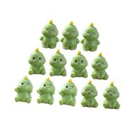 BESPORTBLE 12pcs Mini Dinosaur Figurines for Bonsai Decor Cute Resin Tiny Animal Figures for Tabletop Landscape Garden Dollhouse Decoration Lifelike Designs