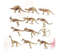 BESPORTBLE 12pcs Mini Dinosaur Skeleton Model Simulation Archaeological Excavation Decoration for Home Office Creative Desk Ornaments for Parties and Educational Play