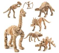 BESPORTBLE 12PCS Mini Dinosaur Skeleton Models Lifelike Simulation Dinosaur Ornaments for Home Office Bar Decor Educational for Creative Table and Bookshelf Decoration