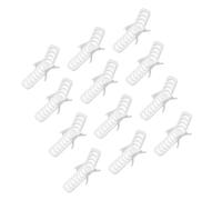 BESPORTBLE 12pcs Miniature Beach Chair Dollhouse Decoration White PVC Mini Deck Chairs for Micro Landscape Miniature Furniture Accessories for Doll Houses Plant Displays Party and Bar Decor