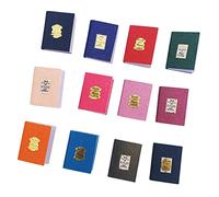 BESPORTBLE 12pcs Miniature Books Set Miniature Doll House Bible Decorative Mini Books for Boys and Girls Vintage Style Photo Props