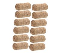 BESPORTBLE 12pcs Miniature Faux Hay Bales High Realism Small Fake Haystacks for DIY Autumn Harvest Crafts Mini House Garden Decoration Micro Landscape Ornaments