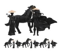 BESPORTBLE 12pcs Miniature Figurines Ancient Style Resin Artware for Micro Landscape and Desktop Garden Decor Unique Chinese Character Models for Aquariums and Bonsai Ornaments