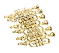 BESPORTBLE 12pcs Miniature Musical Instruments for Christmas Tree Decoration Plastic Trombone and Alto Saxophone DIY Ornaments Vintage Style Xmas Tree Accessories for Dollhouse and Holiday