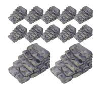 BESPORTBLE 12pcs Miniature Stone Steps Stone Stairs Resin Moss Decorations Unique Design Appearance Stairs for Outdoor Office Garden Environment Enhancement Versatile Usage