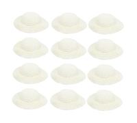 BESPORTBLE 12pcs Miniature Woven Top Hats Small Decorative Hats for Dolls Crafts Photo Props Lightweight Mini Collection for DIY Projects and Pretend Play