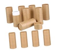 BESPORTBLE 12pcs Paper Tubes with Lids for Essential Oil Bottle Storage Craft Packaging Boxes for Oil Jars DIY Label-friendly Paper Containers for Cosmetics and Small Trinkets