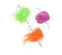 BESPORTBLE 12pcs Pet Cosplay Wig for Dogs and Cats Fun Halloween Photo Prop Adorable Headdress for Pets Lightweight and Easy to Wear Random Colors