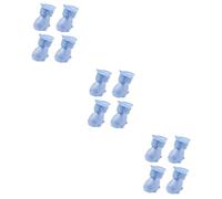 BESPORTBLE 12pcs Pet Rain Boots Non- Outdoor Dog Shoes Lightweight Tep Material for Rainy Days Medium Light