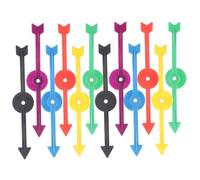 BESPORTBLE 12Pcs Plastic Arrow for Board Games Interactive Game Accessories for Parties Education and Carnivals Versatile Game Replacement Pointers