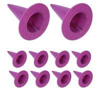 BESPORTBLE 12pcs Purple Felt Mini Witch Hat Halloween Decorations for Wine Bottle Stoppers and Party Accessories, Portable Versatile Halloween Decor with Authentic Vibe for Holiday