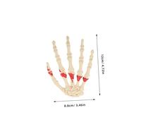 BESPORTBLE 12pcs Realistic Plastic Human Skeleton Hands Props for Halloween Haunted House Graveyard Escape Decor Indoor Outdoor Easy to Hang