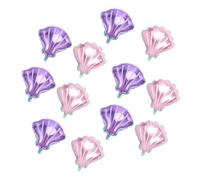 BESPORTBLE 12pcs Sea Shell Aluminum Foil Balloons Set Purple and Pink Beach Themed Party Decoration Birthday Balloon for Summer Celebration