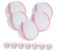 BESPORTBLE 12pcs Soft Flexible PU Baseballs for Training and Decompression Lightweight Sports Balls for Indoor Outdoor Play Safe Elastic Practice Baseball for Hand-eye Coordination