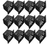 BESPORTBLE 12pcs Square Hydroponic Pot Planting Baskets, Aquarium Plant Pots in Pe, Slotted Mesh Net Cups Optimal Drainage and Space-saving Design for Orchids, Hydroponics and Aquaponics
