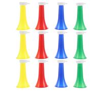 BESPORTBLE 12pcs Telescopic Horn Plastic Cheer Megaphone for Soccer Sports Game Loud Noise Maker Prop for Party Cheering School Spirit Events