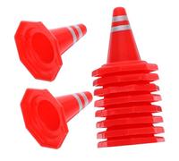 BESPORTBLE 12pcs Traffic Roadblocks Simulation Model DIY Sand Table Props for Cone Signs for Imaginative Play and Traffic Demo