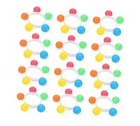 BESPORTBLE 12Pcs Wrist Rattle Bracelets with Jingle Bells Sound for Festivals Parties and Music Education Activities
