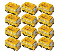BESPORTBLE 12pcs Yellow Bus Shaped Paper Candy Boxes with Flat Bottom Lightweight Design, Creative Back to School Party Sweets Container and Festive Back to School Decor for Classroom Favour
