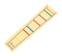 BESPORTBLE 13" 3/4 Viola Fret Label Sticker Finger Guide Paper Position Marker for Beginner Students Practice Learning Accessory Light Yellow