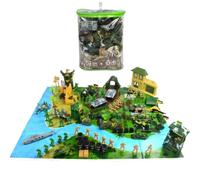 BESPORTBLE 130Pcs Military Model Set Soldiers Figures for Boys, Sand Table Simulation Playset, Scale Army Base for Outdoor and Indoor Role Play