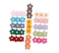 BESPORTBLE 13Pcs Floral Hair Clips for Soft Fabric Covered Daisy Barrettes Nonslip Hairpins Comfortable Girl Accessories for Boy Girl for Everyday and Special Occasions
