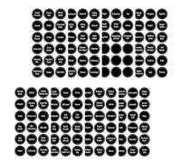 BESPORTBLE 144pcs Spice Name Stickers Ingredients Spices Labels Stickers PVC Adhesive Practical Easy to Identify Black and White Label Decals for Home and Restaurant