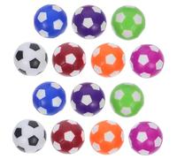 BESPORTBLE 14pcs Colorful Table Soccer Replacement Balls for Mini Foosball Table Accessories Smooth Surface for Easy Cleaning Bright Design to Engage and Enhance Tabletop Football Games