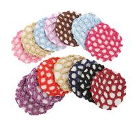 BESPORTBLE 14Pcs Elastic Hairnet Bun Cover Mesh Crochet Hair Net Invisible Snood for Dancer Women Professional Hair Accessories for Ballet Dance, Flight Attendant, Nurse and Hotel Staff Use