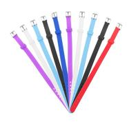 BESPORTBLE 14Pcs Solid Color Silicone Wristbands Durable Rubber Bracelets for Boys for Parties and Group Games Easy to Identify Mixed Colors