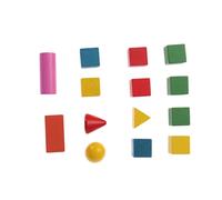BESPORTBLE 14pcs Wooden Building Blocks Three-dimensional Educational Toys for Early Learning Safe Combination Teaching Aids for Boy Girl for Home and Kindergarten Play