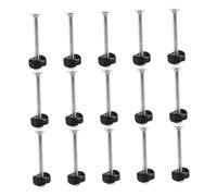 BESPORTBLE 15 Sets Long Trampoline Bolts and Screws with Loose Nuts Replacement Hardware for Enhanced Stability and Outdoor Durability Compatible with Multiple Trampoline Brands