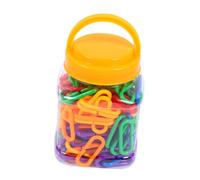 BESPORTBLE 150pcs Plastic C-clip Chain Links Educational Preschool Kids Learning Toy Assembling Link Chain for Boys and Girls Diy Interlocking Building Set