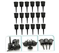 BESPORTBLE 150pcs Plastic Fertilizer Baskets with Covers for Gardening and Aquatic Plants Portable Root Fertilization Boxes Protecting From Birds and Wind for Vegetable Planters and Orchards