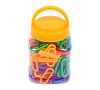 BESPORTBLE 150PCS Rainbow Plastic C-Clips Set Educational Assembling Blocks for Boys and Girls Creative Learning Toy for Children Fun Geometry Chain Links for Hands-On Play