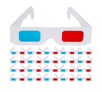 BESPORTBLE 150PCS Red Cyan Glasses with Cardboard Frame for Movies Tv Comic Books Stem Science Projects Parties Fit Lightweight Disposable Red Blue Anaglyph Eyewear