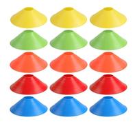 BESPORTBLE 15pcs Cones for Sports Training - Soccer Practice Cones Agility Drills Small Disc Markers Multipurpose Soccer Agility Equipment for Basketball & Football Drills