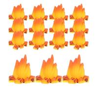 BESPORTBLE 15pcs Fake Fire Campfire Camping Decoration Artificial Flames Campfire Table Centerpiece Artificial Fire for Christmas Party Decorations