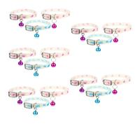 BESPORTBLE 15pcs Fluorescent Pet Collar for Dogs and Cats for Nighttime Walks Includes Fish Bone Footprint and Random Colors